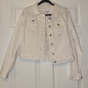 White denim jacket